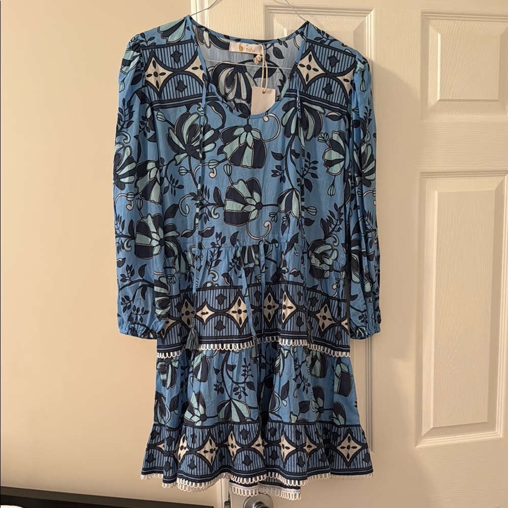 Bindu Taylor Floral Long Sleeve Dress - never been worn size small